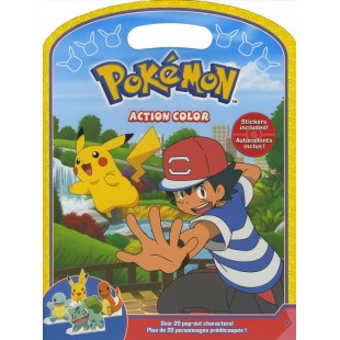 Pokémon action color - autocollants inclus